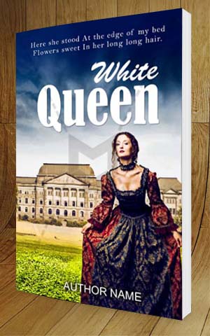 Fantasy-book-cover-design-White Queen-3D