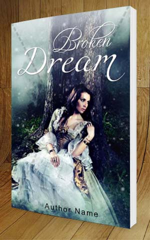 Fantasy-book-cover-design-Broken Dream-3D