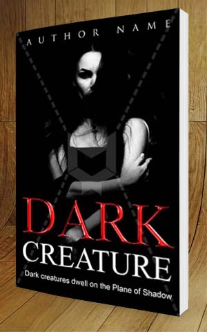 Fantasy-book-cover-design-Dark Creature-3D