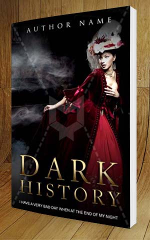 Fantasy-book-cover-design-Dark History-3D