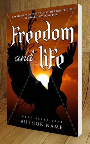 Nonfiction-book-cover-design-Freedom And Life-3D