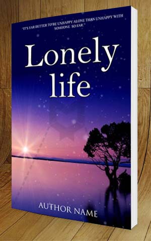 Fantasy-book-cover-design-Lonely Life-3D
