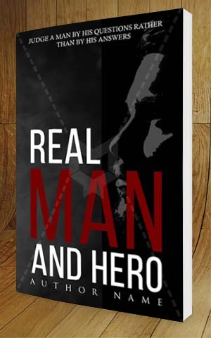 Thrillers-book-cover-design-Real Man And Hero-3D