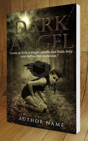 Horror-book-cover-design-Dark Angel-3D