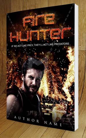 Thrillers-book-cover-design-Fire Hunter-3D