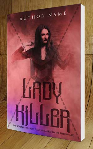 Horror-book-cover-design-Lady Killer-3D