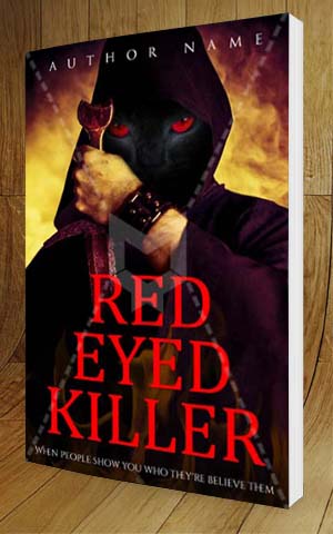 Fantasy-book-cover-design-Red Eyed Killer-3D