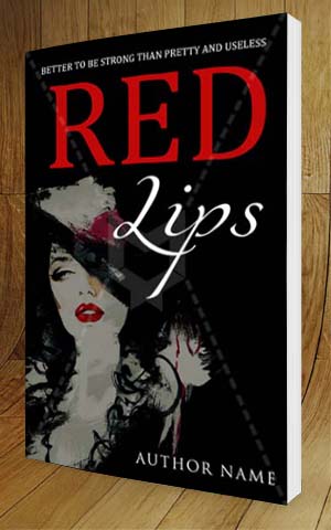 Romance-book-cover-design-Red Lips-3D