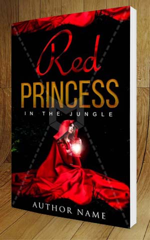 Fantasy-book-cover-design-Red Princess-3D
