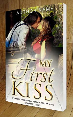 Romance-book-cover-design-My First Kiss-3D