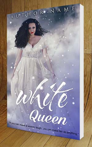 Fantasy-book-cover-design-White Queen-3D