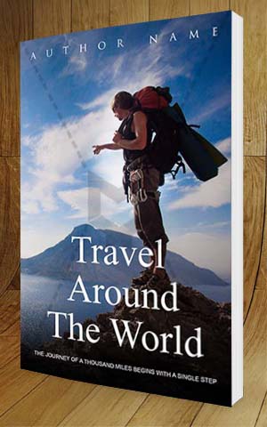 Adventures-book-cover-design-Travel Around The World-3D