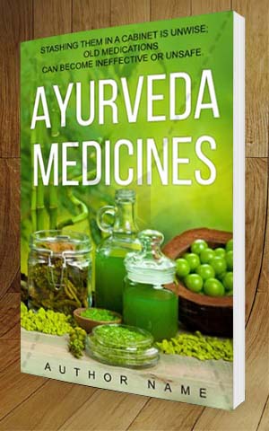 Nonfiction-book-cover-design-ayurveda medicines-3D
