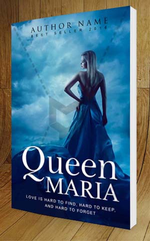 Fantasy-book-cover-design-Queen Maria-3D
