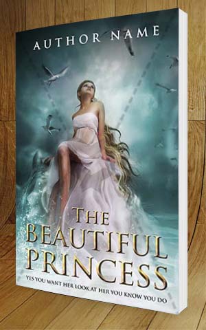 Fantasy-book-cover-design-The Beautiful Princess-3D