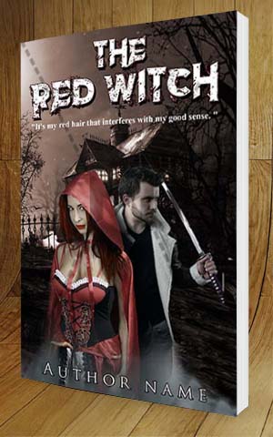 Horror-book-cover-design-The Red Witch-3D
