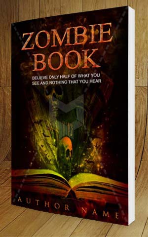 Horror-book-cover-design-Zombie Book-3D