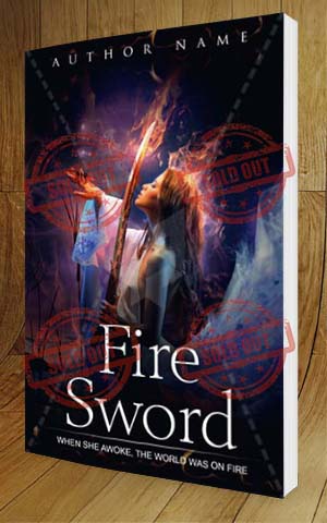 Fantasy-book-cover-design-Fire Sword-3D