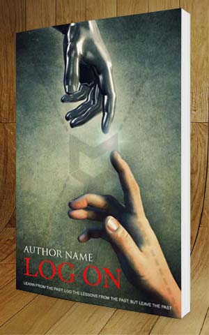 SCI-FI-book-cover-design-Log On-3D