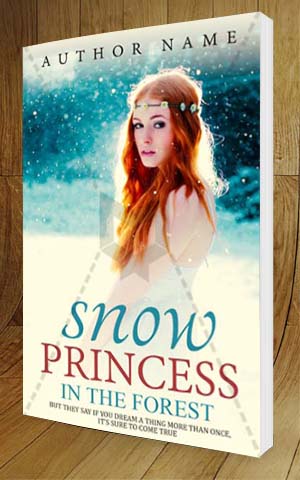 Fantasy-book-cover-design-Snow Princess-3D