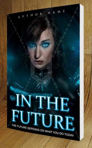 SCI-FI-book-cover-design-In The Future-3D