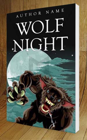 Thrillers-book-cover-design-Wolf Night-3D