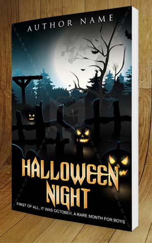 Fantasy-book-cover-design-Halloween Night-3D