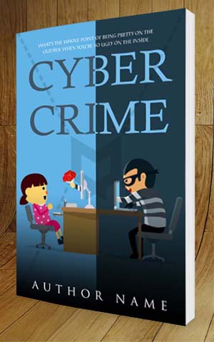 Fantasy-book-cover-design-Cyber Crime-3D