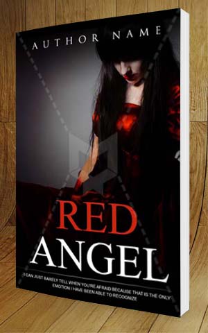 Fantasy-book-cover-design-Red Angel-3D