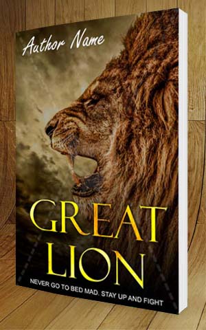 Fantasy-book-cover-design-Great Lion-3D