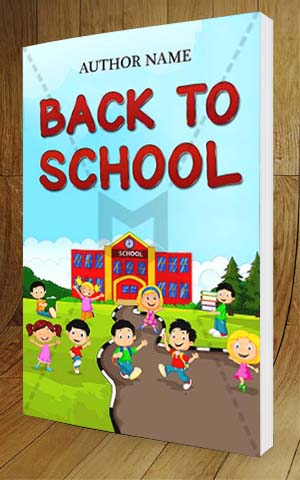 Children-book-cover-design-BACK TO SCHOOL-3D