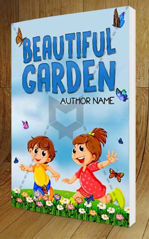 Children-book-cover-design-Beautiful Garden-3D