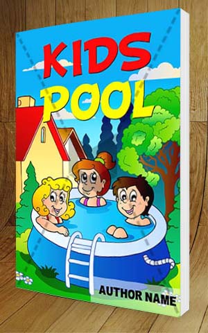 Children-book-cover-design-Kids pool-3D