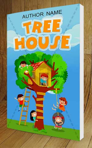 Children-book-cover-design-Tree house-3D