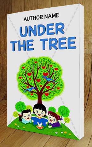 Children-book-cover-design-Under the tree-3D