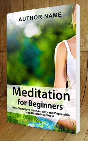Educational-book-cover-design-Meditation for Beginners -3D