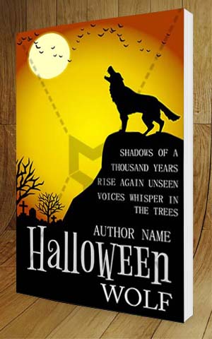 Horror-book-cover-design-Halloween Wolf-3D