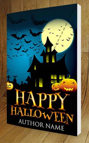 Horror-book-cover-design-Happy Halloween-3D