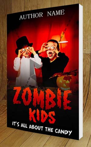 Horror-book-cover-design-Zombie  Kids-3D