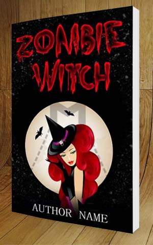 Horror-book-cover-design-Zombie Witch-3D
