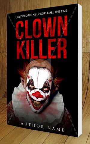 Horror-book-cover-design-Clown Killer-3D