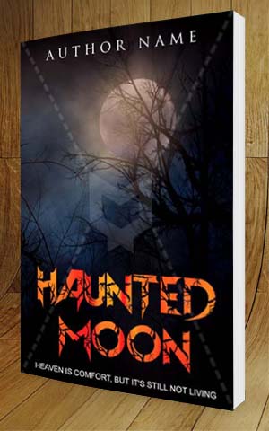 Horror-book-cover-design-Haunted Moon-3D