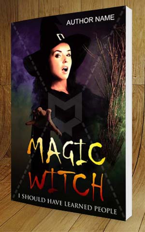 Horror-book-cover-design-Magic Witch-3D