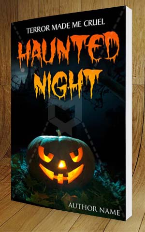 Horror-book-cover-design-Haunted Night-3D