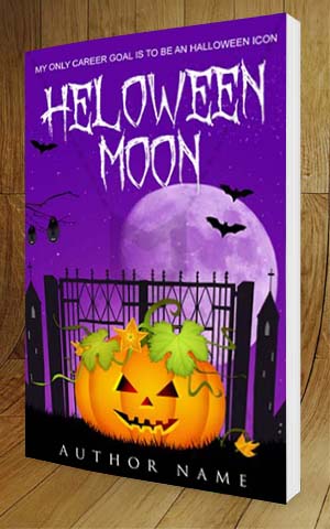 Horror-book-cover-design-Halloween Moon-3D