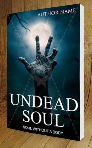 Horror-book-cover-design-Undead Soul-3D