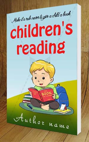 Children-book-cover-design-Children  Reading-3D