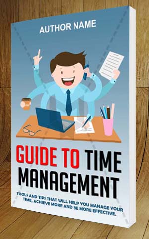 Nonfiction-book-cover-design-Time Management-3D