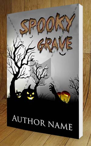 Horror-book-cover-design-Spooky Grave-3D