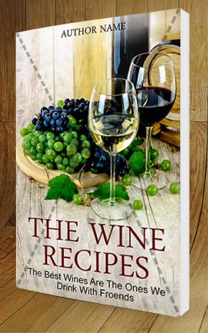 Nonfiction-book-cover-design-The Wine Recipes-3D